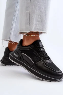 Damskie Big Star Shoes Sneakersy Damskie Big Star NN274A090 Czarne