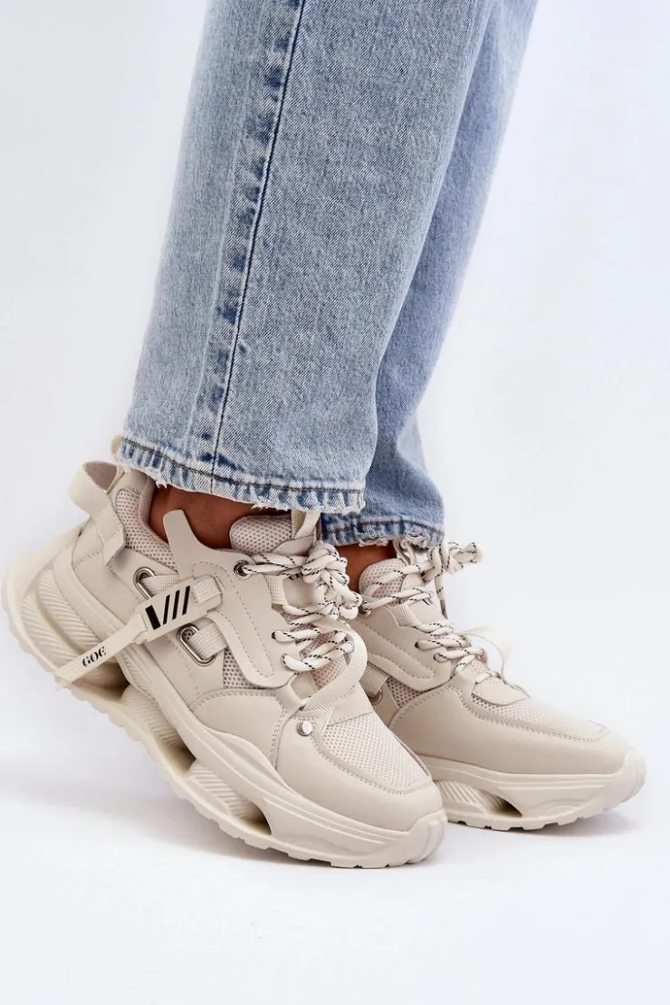 Damskie GOE Sneakersy Damskie NN2N4041 Beżowe