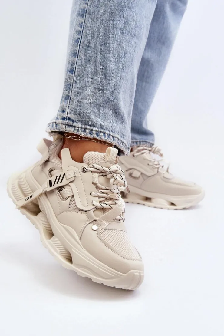 Damskie GOE Sneakersy Damskie NN2N4041 Beżowe