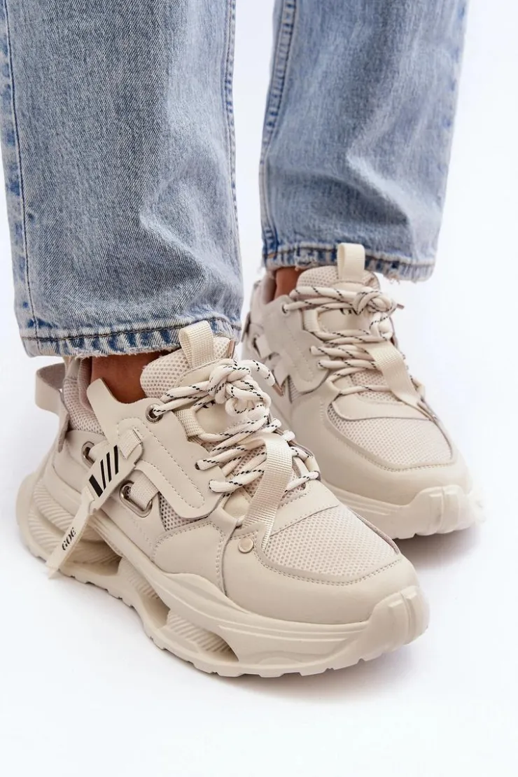 Damskie GOE Sneakersy Damskie NN2N4041 Beżowe
