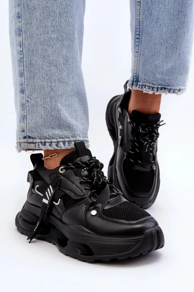 GOE Sneakersy Damskie*Sneakersy Damskie NN2N4040 Czarne Czarny