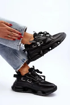 GOE Sneakersy Damskie*Sneakersy Damskie NN2N4040 Czarne Czarny