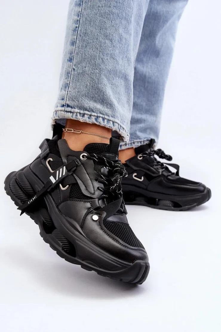 GOE Sneakersy Damskie*Sneakersy Damskie NN2N4040 Czarne Czarny