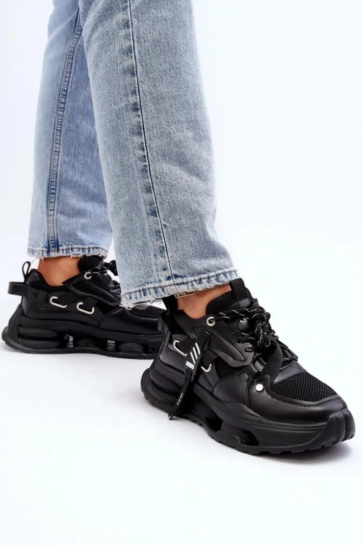 GOE Sneakersy Damskie*Sneakersy Damskie NN2N4040 Czarne Czarny