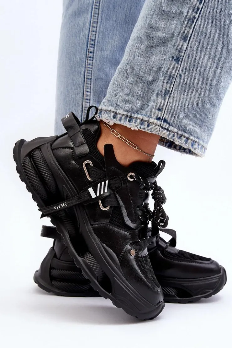 GOE Sneakersy Damskie*Sneakersy Damskie NN2N4040 Czarne Czarny