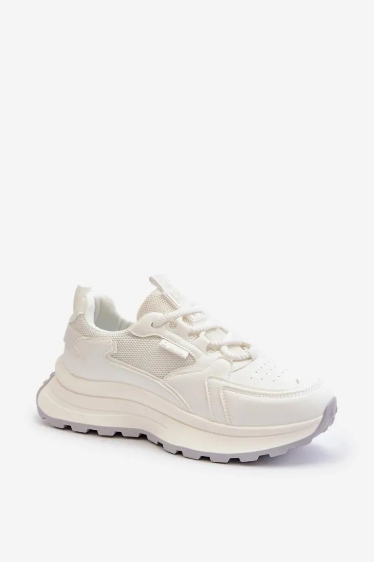 New Big Star Shoes Sneakersy Damskie HI-POLY SYSTEM Big Star NN274A107 Białe Biały