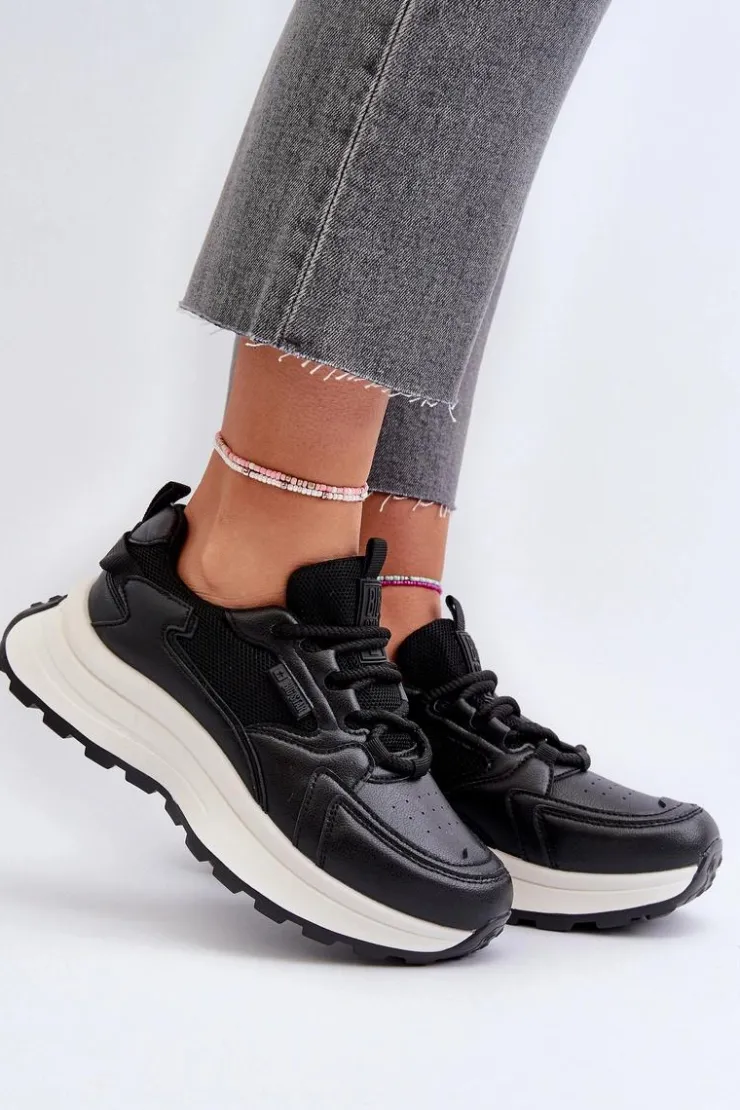 Damskie Big Star Shoes Sneakersy Damskie HI-POLY SYSTEM Big Star NN274A106 Czarne