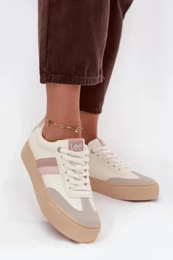 New Lee Sneakersy Damskie AILANI WOMEN LOW 50253004.02A Zgaszona Biel