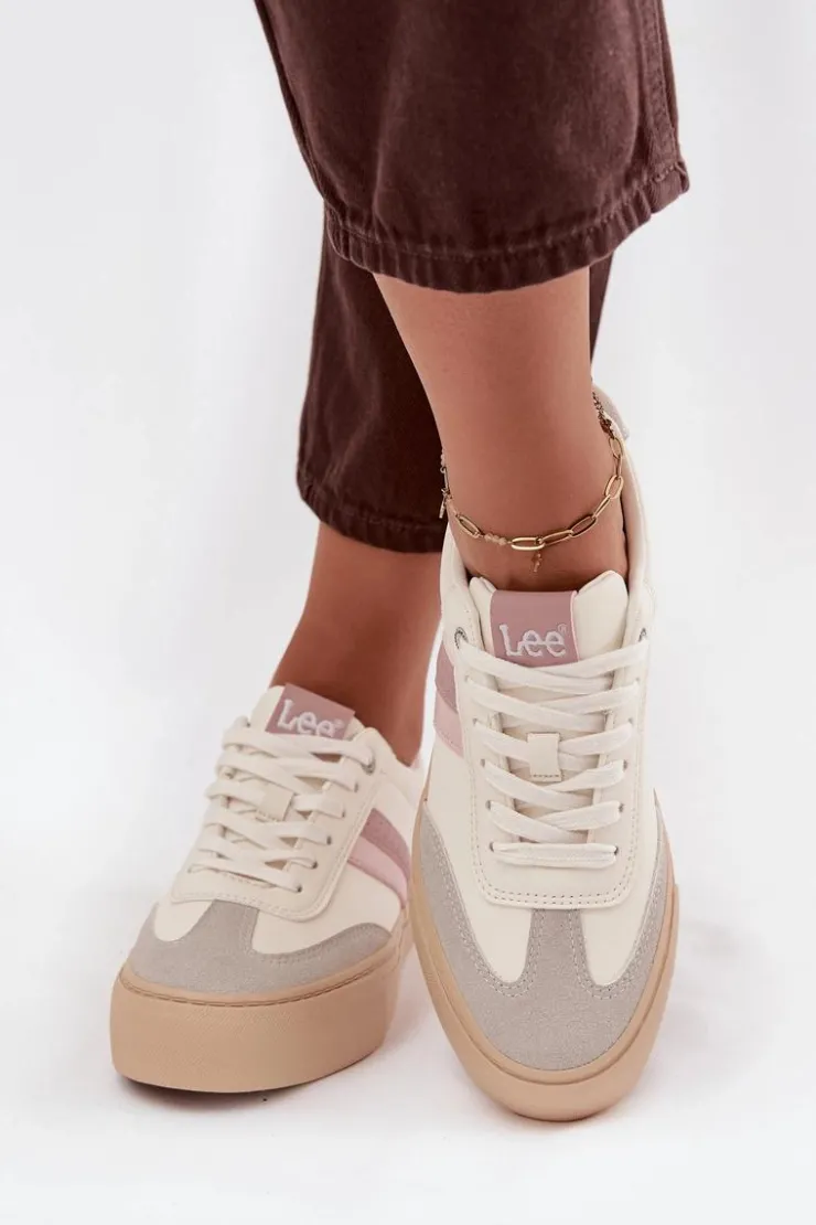 New Lee Sneakersy Damskie AILANI WOMEN LOW 50253004.02A Zgaszona Biel