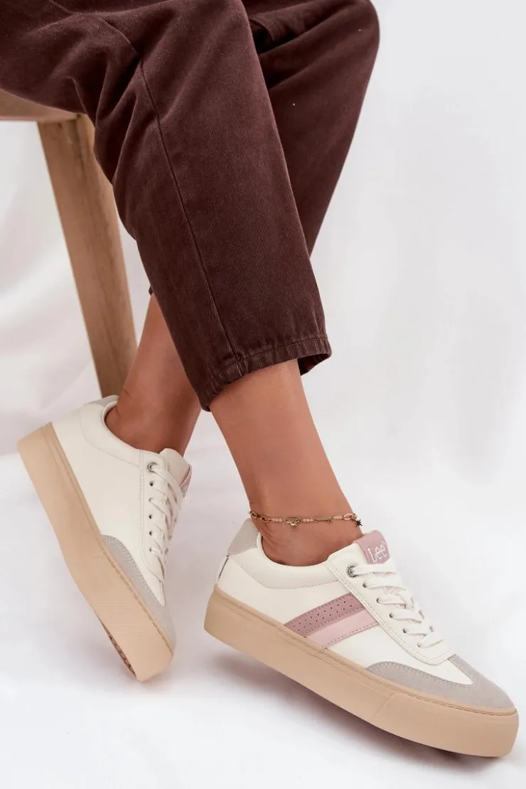 New Lee Sneakersy Damskie AILANI WOMEN LOW 50253004.02A Zgaszona Biel