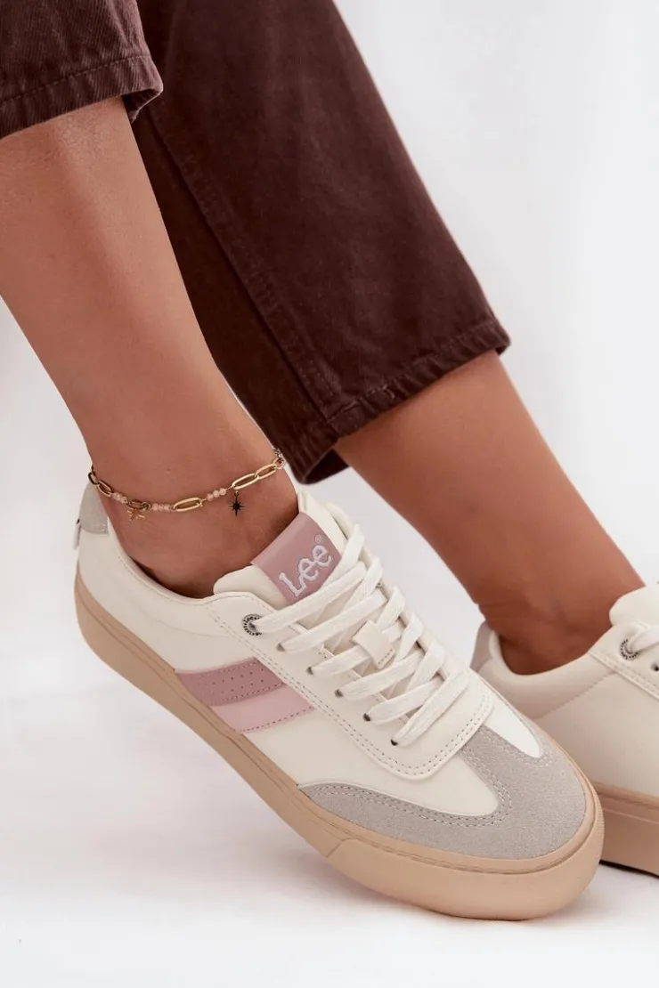 New Lee Sneakersy Damskie AILANI WOMEN LOW 50253004.02A Zgaszona Biel