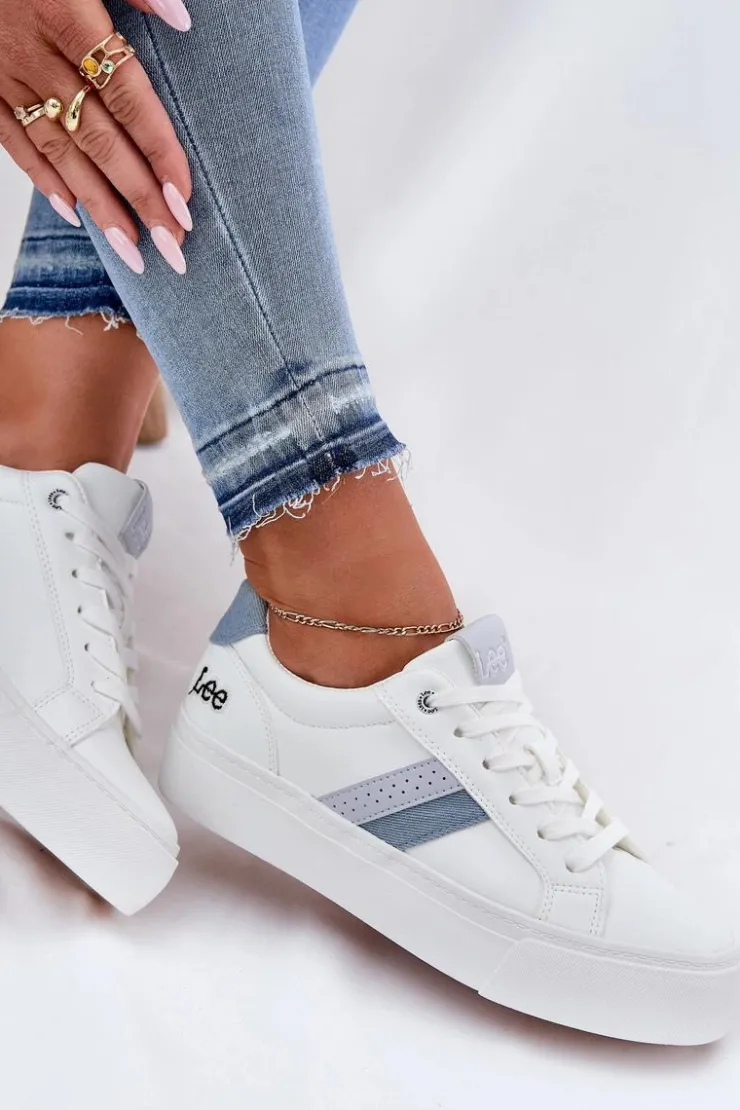 Lee Sneakersy Damskie*Sneakersy Damskie LAYLA WOMEN LOW 50251003 Białe Biały