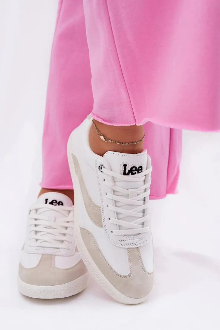 Lee Sneakersy Damskie*Sneakersy Damskie LIAN WOMEN LOW 50251005.1FG Białe Biały