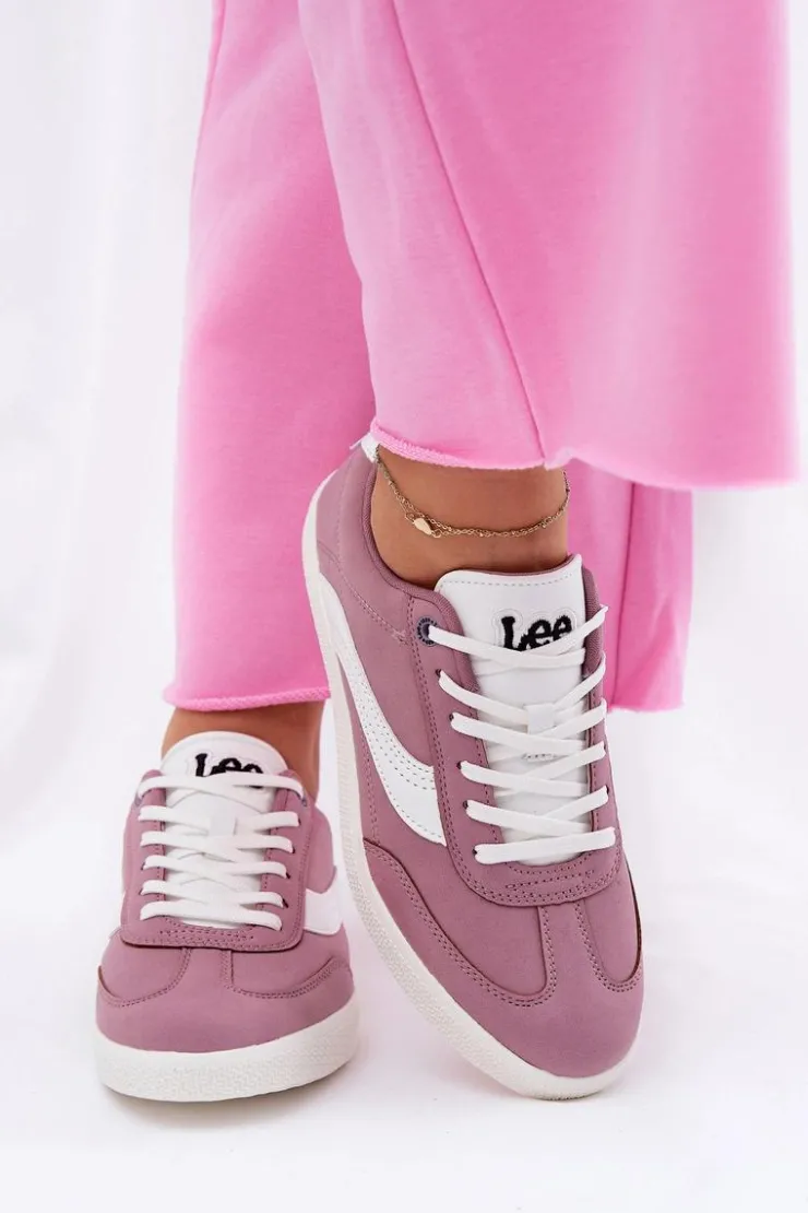 Best Lee Sneakersy Damskie LIAN WOMEN LOW 50251005.72G Fioletowe Fioletowy