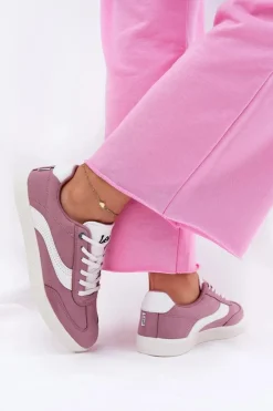 Best Lee Sneakersy Damskie LIAN WOMEN LOW 50251005.72G Fioletowe Fioletowy