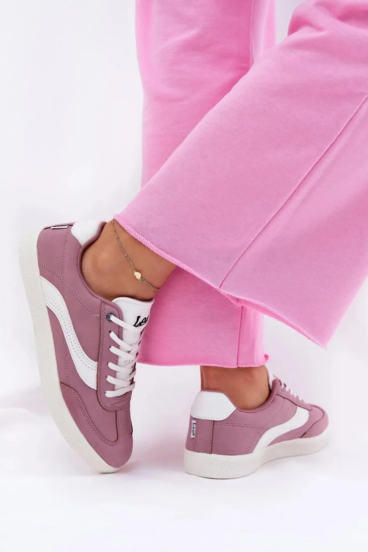 Best Lee Sneakersy Damskie LIAN WOMEN LOW 50251005.72G Fioletowe Fioletowy