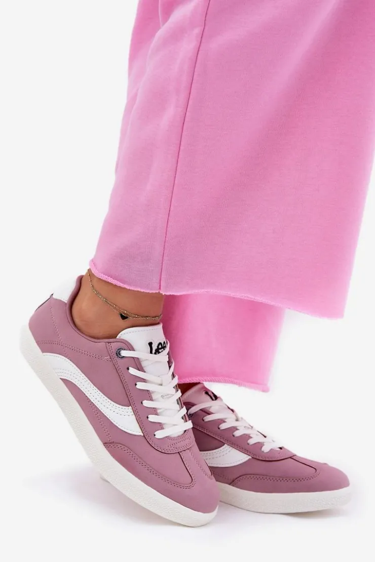 Best Lee Sneakersy Damskie LIAN WOMEN LOW 50251005.72G Fioletowe Fioletowy
