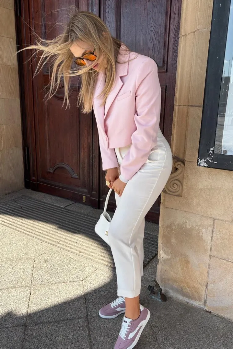 Best Lee Sneakersy Damskie LIAN WOMEN LOW 50251005.72G Fioletowe Fioletowy