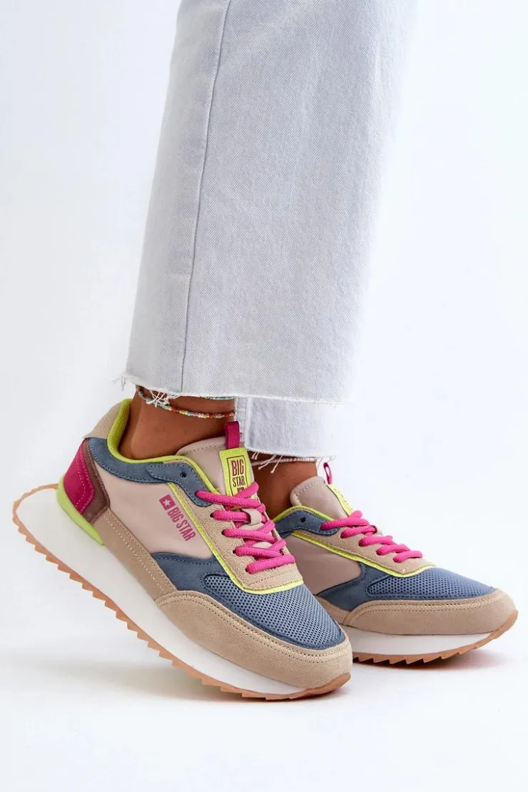 Damskie Big Star Shoes Sneakersy Damskie Memory Foam System Big Star NN274692 Multikolor