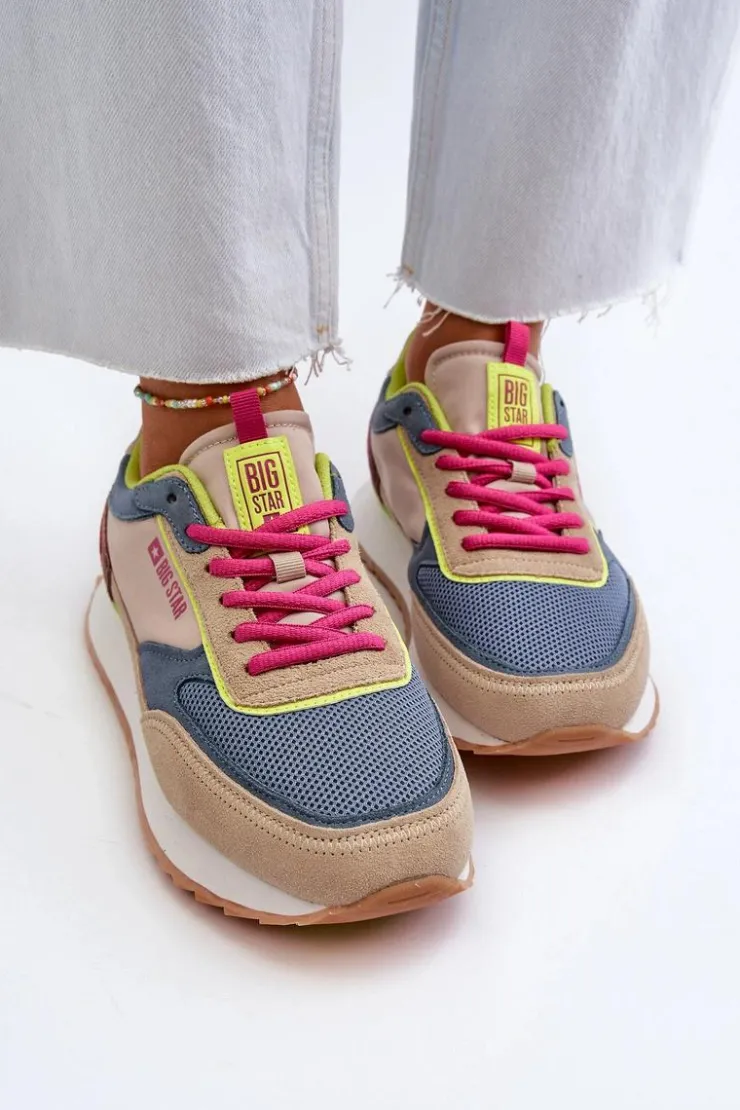 Damskie Big Star Shoes Sneakersy Damskie Memory Foam System Big Star NN274692 Multikolor