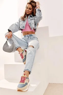 Damskie Big Star Shoes Sneakersy Damskie Memory Foam System Big Star NN274692 Multikolor