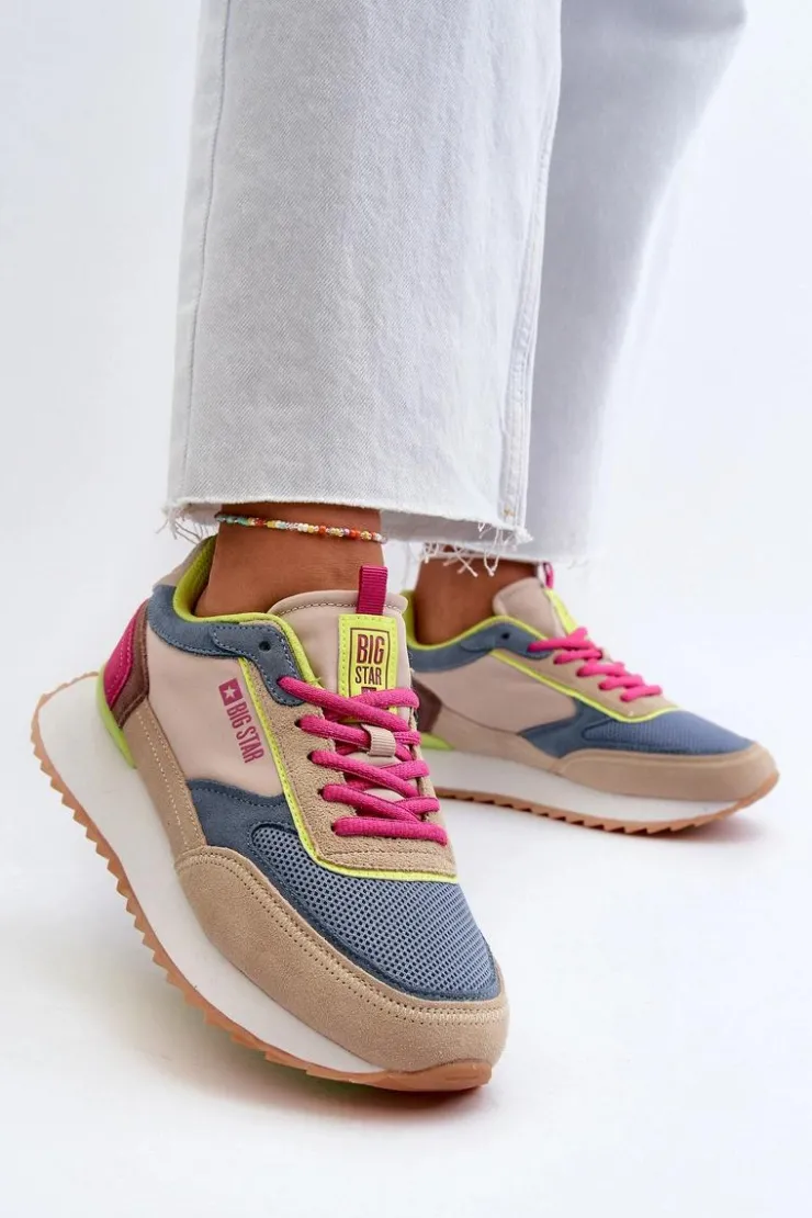 Damskie Big Star Shoes Sneakersy Damskie Memory Foam System Big Star NN274692 Multikolor