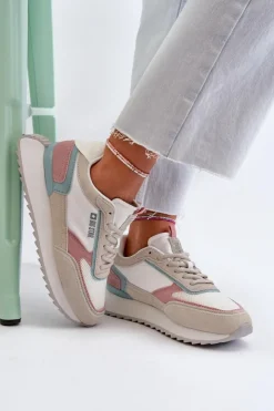 Big Star Shoes Buty Sportowe Na Platformie|Buty Sportowe Big Star*Sneakersy Damskie Memory Foam System Big Star NN274690 Białe