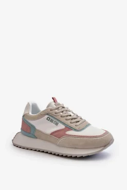 Big Star Shoes Buty Sportowe Na Platformie|Buty Sportowe Big Star*Sneakersy Damskie Memory Foam System Big Star NN274690 Białe