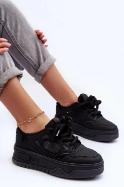 Boto Buty Sportowe Na Platformie|Sneakersy Damskie*Sneakersy Damskie Na Platformie Czarne Finos