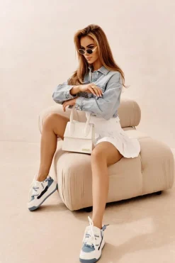 Discount Boto Sneakersy Damskie Na Platformie e Moariella Niebieski