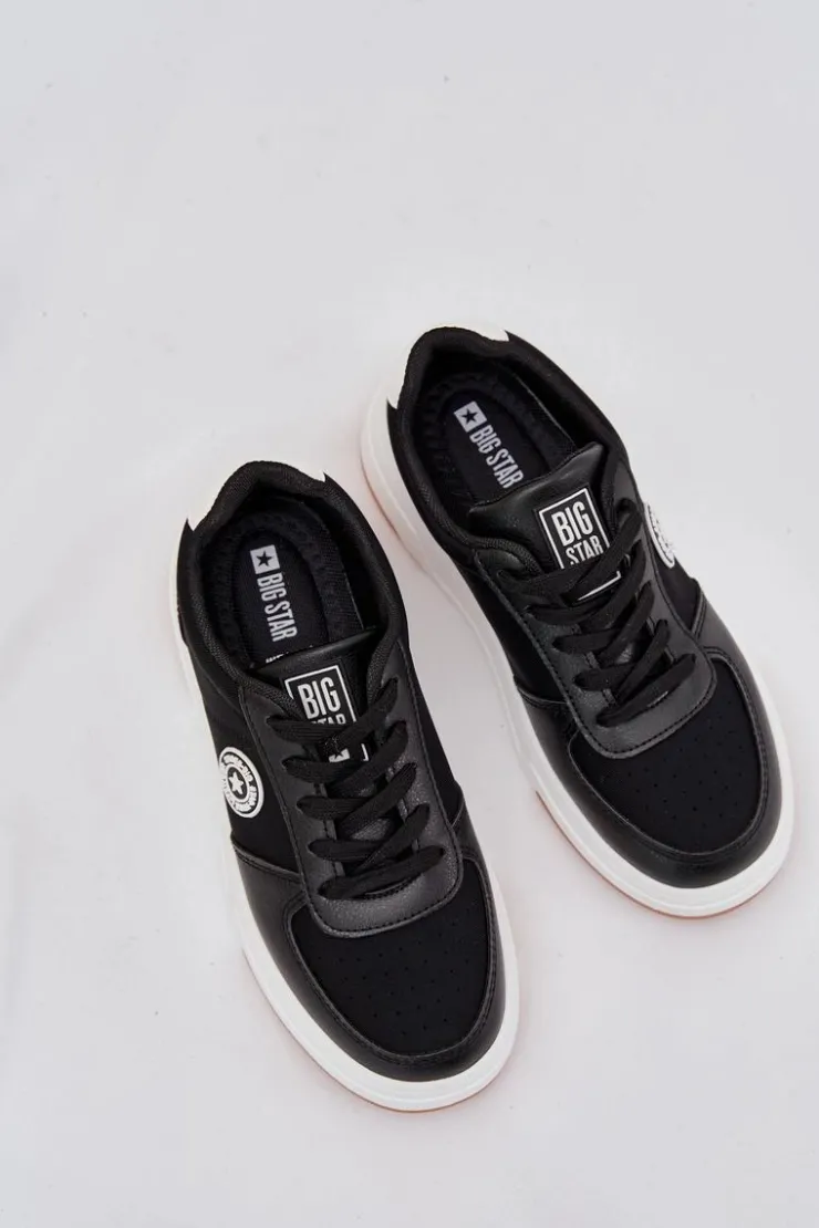 Online Big Star Shoes Sneakersy Damskie Na Platformie Big Star RR274573 HI-POLY SYSTEM Czarne Czarny