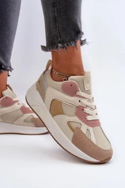 Boto Sneakersy Damskie*Sneakersy Damskie Na Platformie Multikolor Lenivia