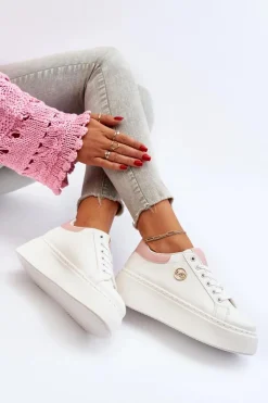Boto Buty Sportowe Na Platformie|Sneakersy Damskie*Sneakersy Damskie Na Platformie Białe Eshen