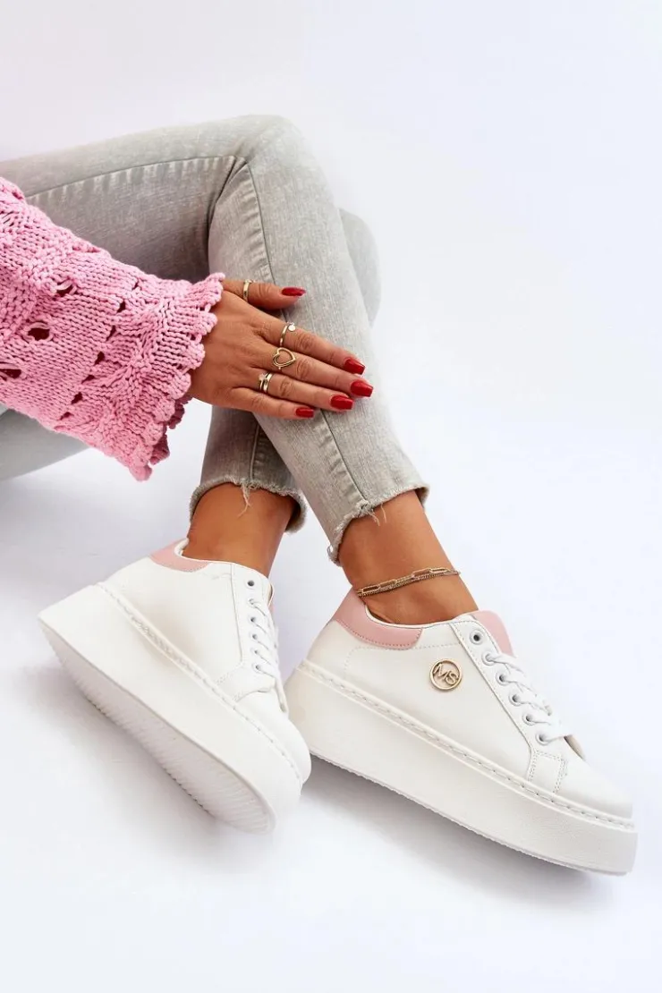 Boto Buty Sportowe Na Platformie|Sneakersy Damskie*Sneakersy Damskie Na Platformie Białe Eshen