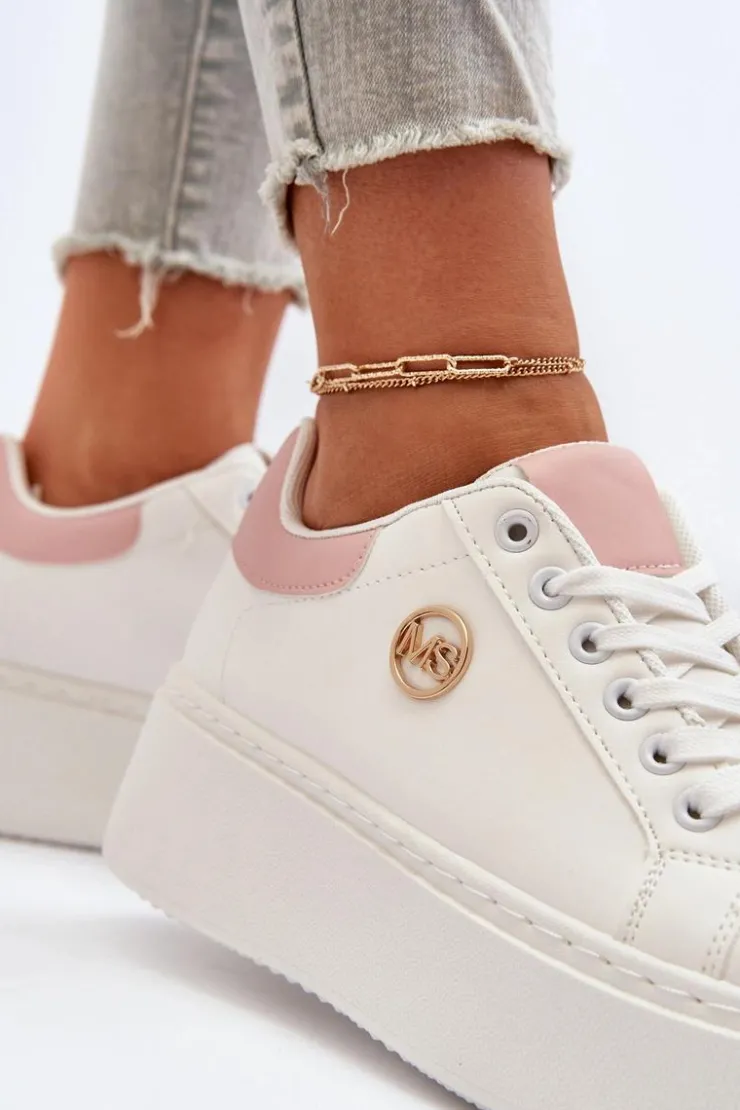 Boto Buty Sportowe Na Platformie|Sneakersy Damskie*Sneakersy Damskie Na Platformie Białe Eshen