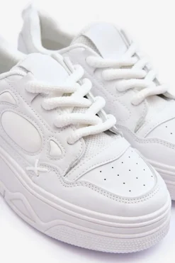 Boto Buty Sportowe Na Platformie|Sneakersy Damskie*Sneakersy Damskie Na Platformie Białe Finos