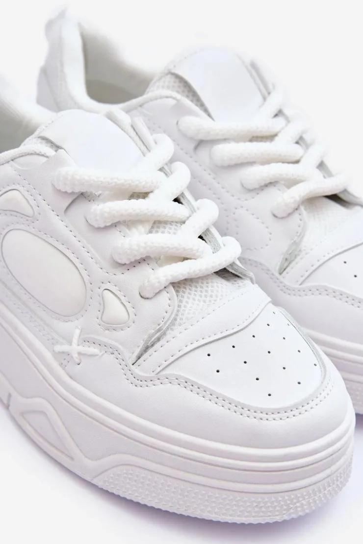 Boto Buty Sportowe Na Platformie|Sneakersy Damskie*Sneakersy Damskie Na Platformie Białe Finos