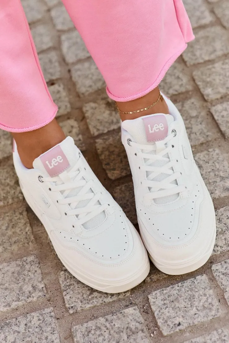 Lee Sneakersy Damskie*Sneakersy Damskie Na Platformie EMMA WOMEN LOW 50251014.00L Białe Biały
