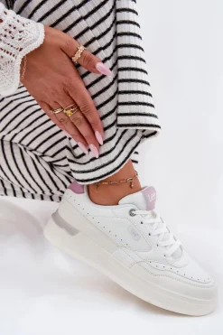Lee Sneakersy Damskie*Sneakersy Damskie Na Platformie EMMA WOMEN LOW 50251014.00L Białe Biały
