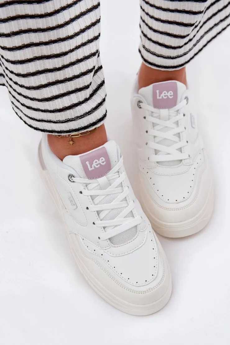 Lee Sneakersy Damskie*Sneakersy Damskie Na Platformie EMMA WOMEN LOW 50251014.00L Białe Biały