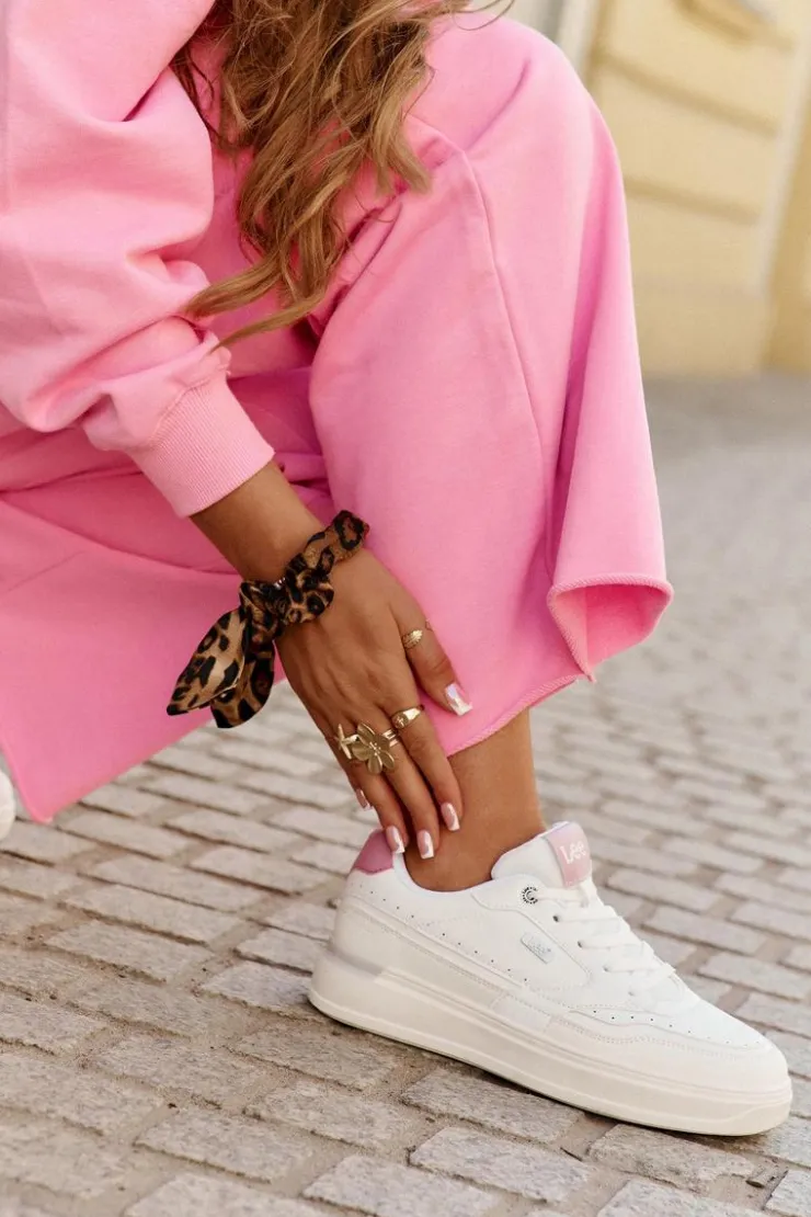 Lee Sneakersy Damskie*Sneakersy Damskie Na Platformie EMMA WOMEN LOW 50251014.00L Białe Biały