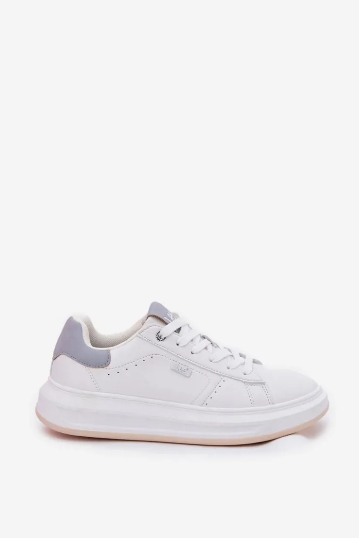 Outlet Lee Sneakersy Damskie Na Platformie NAOMI WOMEN LOW 50251012.06K Białe