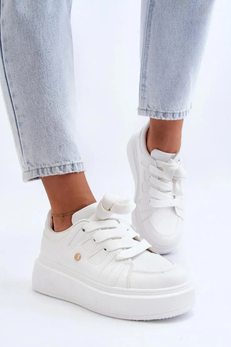 Boto Buty Sportowe Na Platformie|Sneakersy Damskie*Sneakersy Damskie Na Platformie Białe Asylia