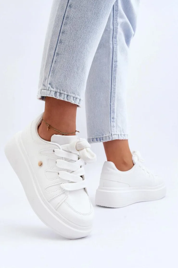 Boto Buty Sportowe Na Platformie|Sneakersy Damskie*Sneakersy Damskie Na Platformie Białe Asylia