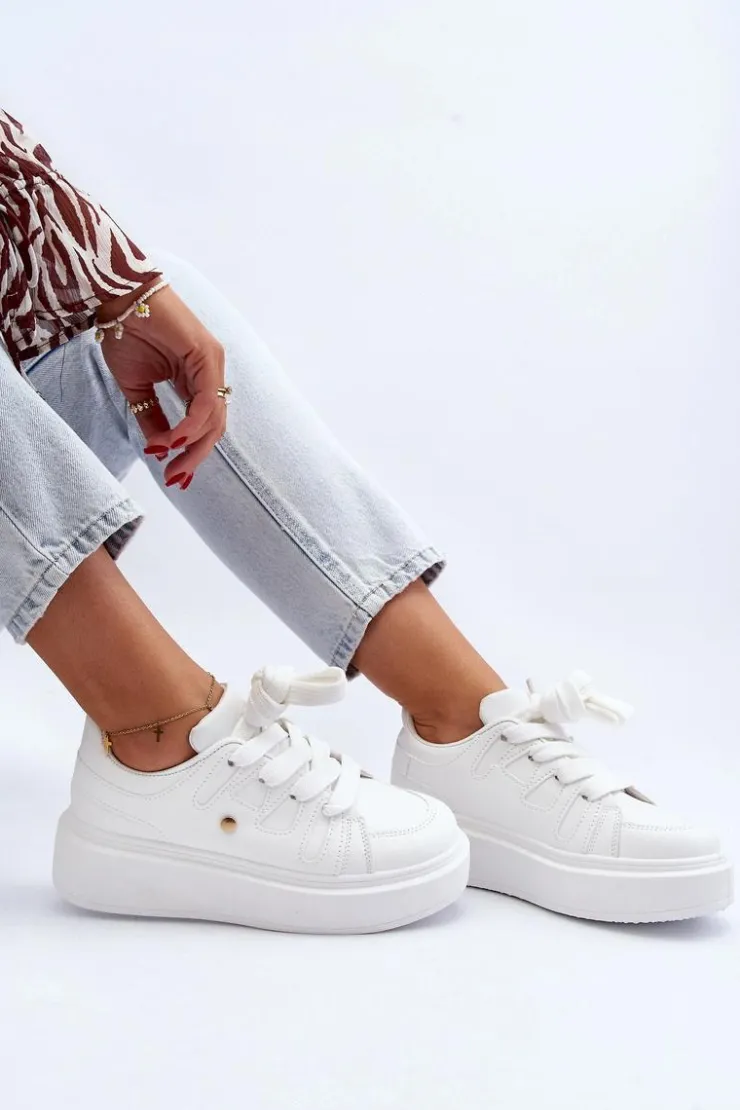 Boto Buty Sportowe Na Platformie|Sneakersy Damskie*Sneakersy Damskie Na Platformie Białe Asylia