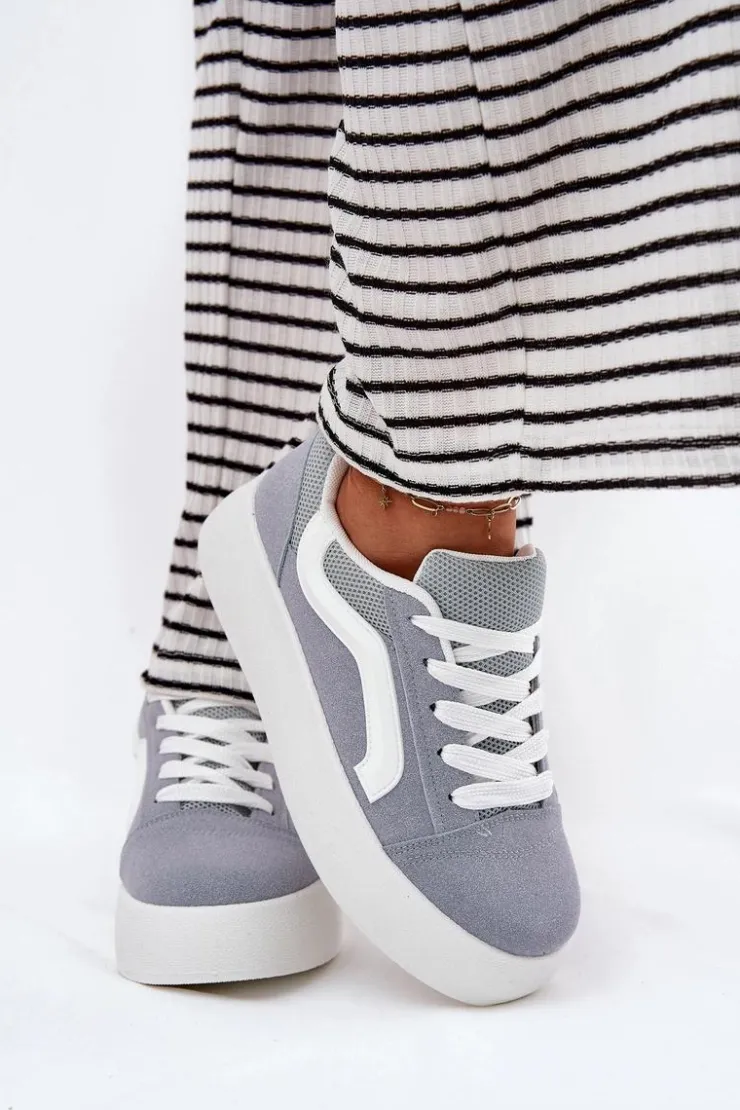 Boto Buty Sportowe Na Platformie|Sneakersy Damskie*Sneakersy Damskie Na Platformie e Tellnira Niebieski