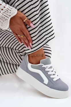 Boto Buty Sportowe Na Platformie|Sneakersy Damskie*Sneakersy Damskie Na Platformie e Tellnira Niebieski