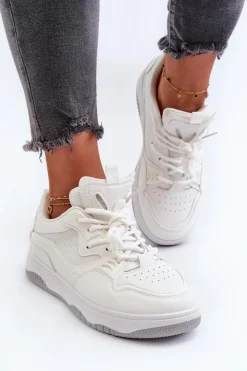 Damskie Boto Sneakersy Damskie Na Platformie Białe Etnaria