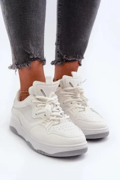 Damskie Boto Sneakersy Damskie Na Platformie Białe Etnaria