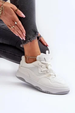 Damskie Boto Sneakersy Damskie Na Platformie Białe Etnaria